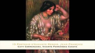 15 Portraits d'Auguste Renoir. Jean Françaix. Caty Cormenzana Díaz, Vicente Fernández Cuesta