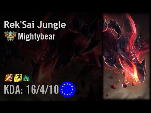 Rek'Sai Jungle vs Gragas - Mightybear - EUW Challenger Patch 6.14