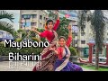 Mayabono Biharini Dance Cover ---• Classical dance •• Bedroom •--- By Shreya and Trisha