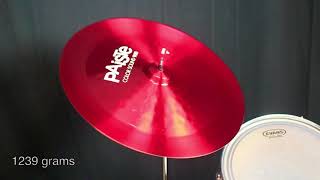 Video thumbnail for Paiste 18" Color Sound 900 Red China by The Drum Shop - Portland, Maine