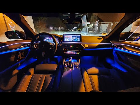 2021 BMW 530d LCI Limousine - at night, Ambientebeleuchtung