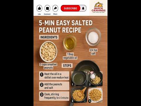 5-Min Easy Salted Peanut Recipe! 🥜✨ Quick Snack Hack
