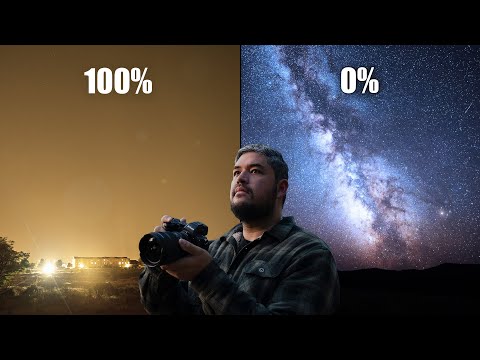 Shooting the Milky Way from Every Light Pollution Level