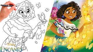 How To Draw MIRABEL FROM ENCANTO THE MOVIE | SUPER EASY DISNEY DRAWING