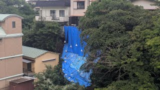 JR熱海駅近くで斜面崩落 周辺に避難指示 長雨の影響か＝静岡県熱海市