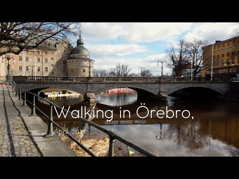 Sweden - Walking in Örebro, along the river, Örebro Castle