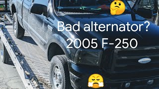 Diagnosing and replacing alternator on 2005 ford f-250 5.4