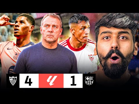 Hansi Flick Biggest Humiliation, Sevilla exposed & Dismantled Barcelona 4-1 Laliga Reaction