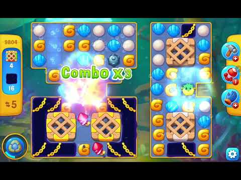 Fishdom Easy Level 9804 (with ingame lightning booster) @choraelmin