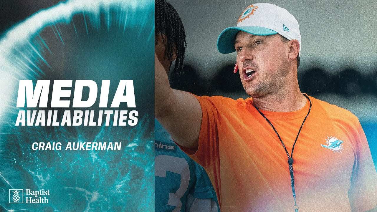 Craig Aukerman meets with the media | Miami Dolphins