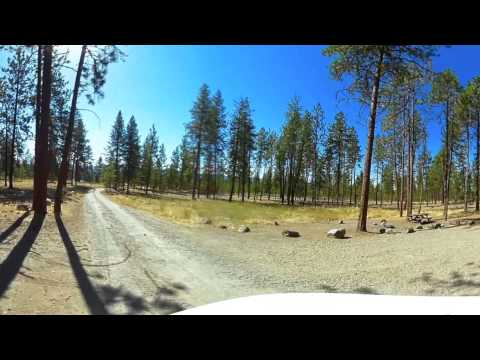 Riverside State Park Lake Spokane Campground Washington - 360 Video Virtual Tour 4K