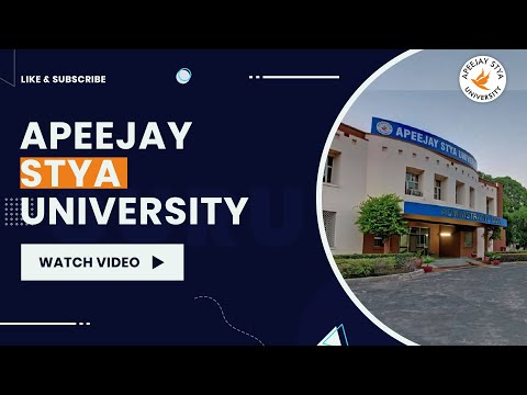 Apeejay Stya University - [ASU], Gurgaon - Course & Fees Details Gurgaon, Haryana | ASU University