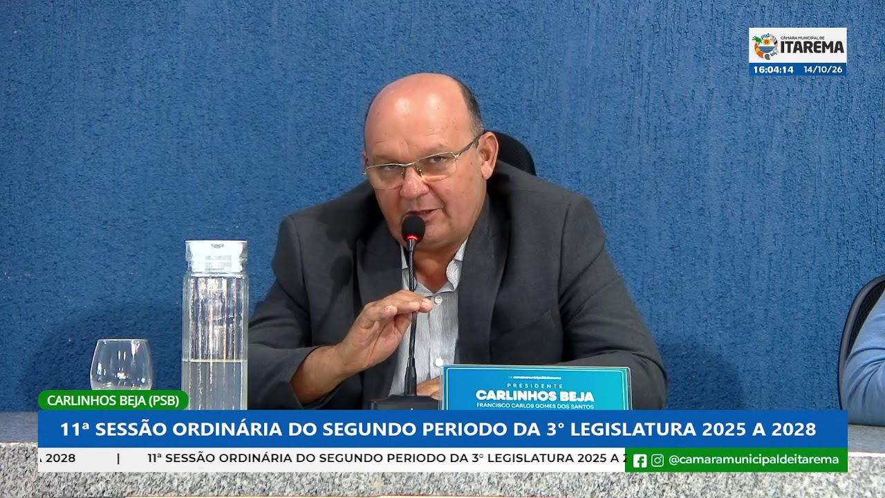 11ª SESSÃO ORDINÁRIA DO SEGUNDO PERIODO DA 3° LEGISLATURA 2025 A 2028