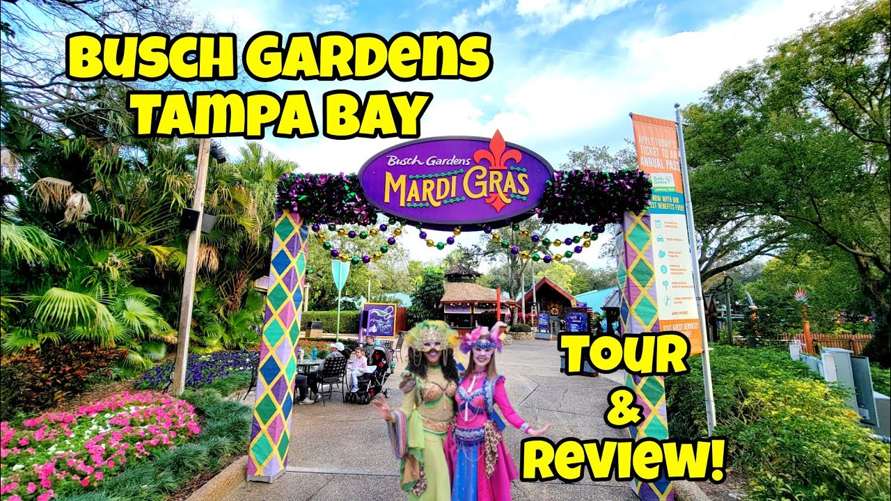 Busch Gardens Tampa Bay Mardi Gras 2024 Tour & Review!