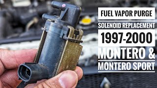 Fuel Vapor Purge valve solenoid replacement for 1997-2000 Mitsubishi Montero & Montero Sport.