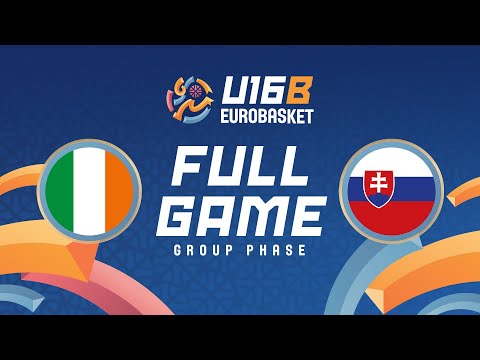 Group Phase | Ireland v Slovakia | Full Basketball Game | FIBA U16 EuroBasket 2025 Division B