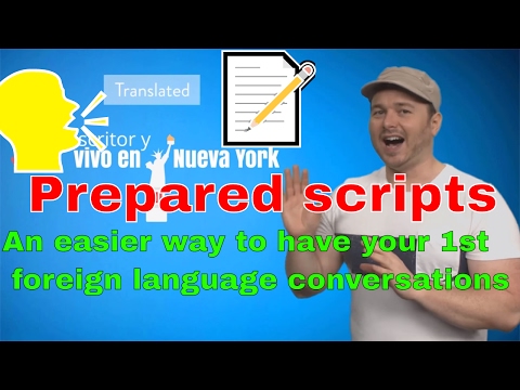 Prepared scripts📝 for having your first conversations in another language: #languagehacking quickie