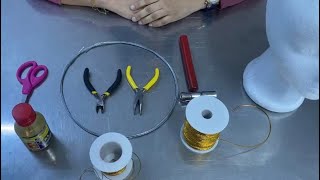 Araña o base para tocados de fantasía