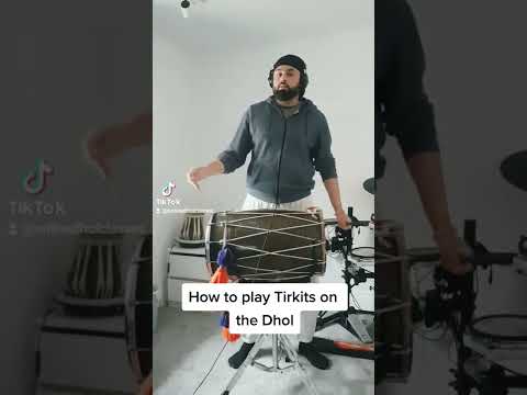 How to play Tirkit's on the Dhol #dhol #tirkit #bhangra