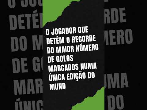 O jogador com o maior número de golos marcados no Mundial ⚡⚽ #shorts #futebol #futebolcuriosidades