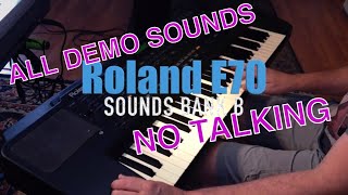 Video thumbnail for Roland E70 ALL Sounds BANK B | Vintage Synth Arranger Keyboard | NO TALKING by Andrew G Dugros