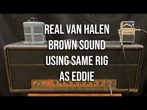 Van Halen Brown Sound with Same Rig as Eddie -- Live 1968 Marshall in Studio