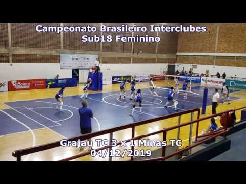 CBI Sub18 Volei Feminino - Grajau TC 3 x 1 Minas TC - 04/12/2019