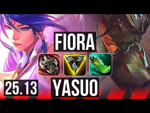 FIORA vs YASUO (TOP) | Dominating | NA Challenger | 25.13