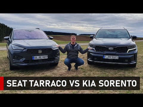 The big SUV comparison - new 2021 Kia Sorento vs. Seat Tarraco - review, test, comparison