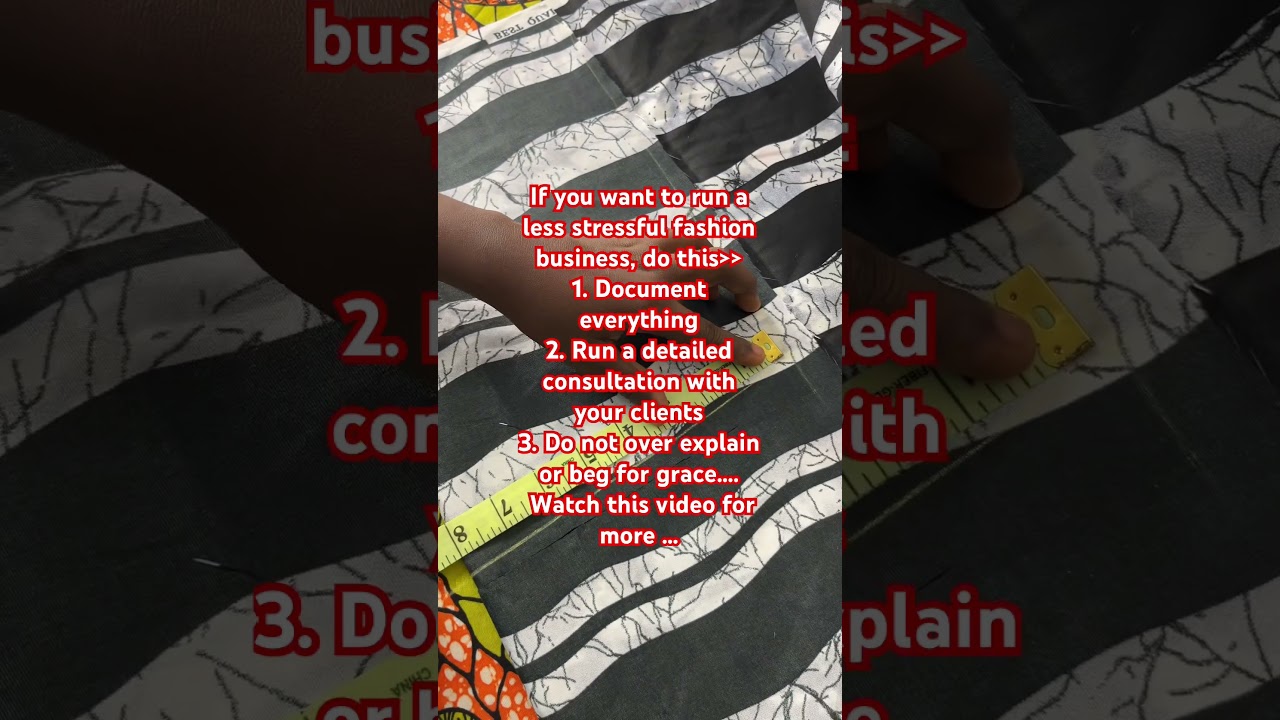 Fashion business doesn’t have to be stressful and frustrating like you have it. #fashionbiz