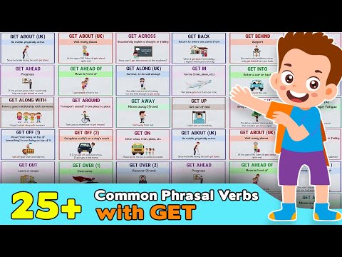 25+ Common Phrasal Verbs with GET: Get along, Get over, Get off, Get down, Get on, Get up…