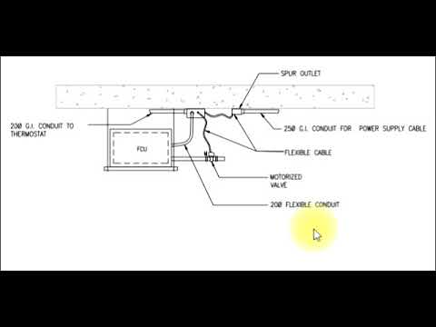 Fcu (fan coil unit) electrical connection details