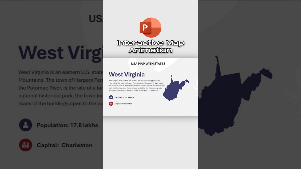 Interactive Maps in PowerPoint! 🔥👀 #ppt #powerpoint