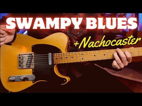 Swampy & Dirty Blues lead study! Juke Joint dive bar guitar solo lesson + Nachocaster tele arrival!