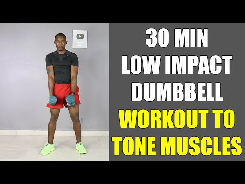 30 Minute Dumbbell Strength Training for Fat Loss Full Body Workout  250 Calories 