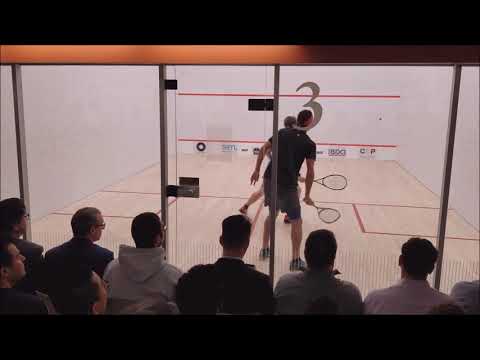 Squash: Diego Elias v Mike McCue - Canada Cup 2018