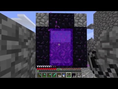 How to make nether portal with ten obsidian blocks - Minecraft