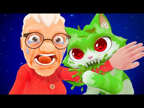 ZJADŁEM BABKĘ jako ZOMBIE KOT w I AM CAT VR?!