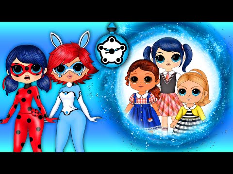 Miraculous Ladybug Growing Up - DIY Paper Dolls & Crafts