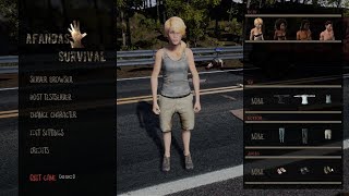 Afandas Survival - Main Menu + Character Creation - Online Survival Game - Upcoming Game 2018
