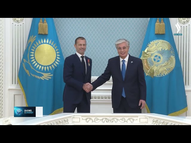 Қосим-Жўмарт Тўқаев УЕФА президентини қабул қилди