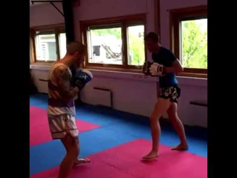 Padwork! Slow motion! Coach Nikolai from Berserk!