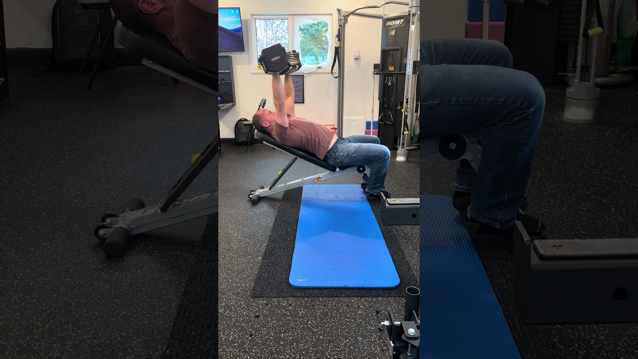 Incline Dumbbell Chest Press (80 lbs x 2…Personal Best)