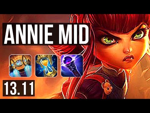 ANNIE vs ORI (MID) | 1100+ games, 8/2/9, Dominating | KR Master | 13.11