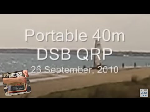 Five minute portable station: HF QRP DSB from Port Phillip Bay