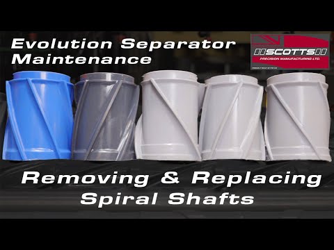 Scotts Evolution Separator - Removing & Replacing Spiral Shafts