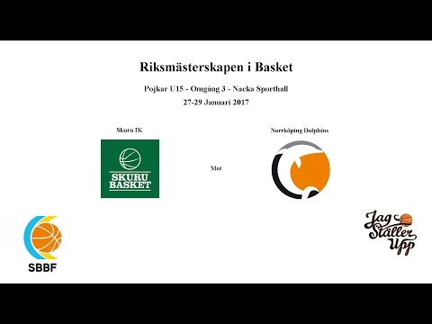 Skuru Basket (P02) mot Norrköping Dolphins - RM Omgång 3 - 2017-01-29