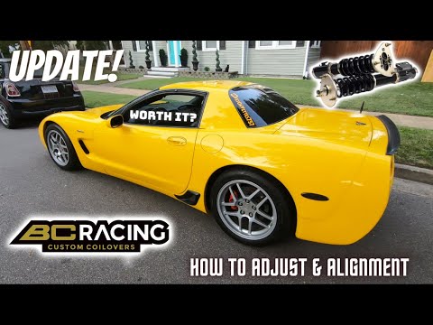 BC COILOVER UPDATE! WORTH IT? IS IT DRIVABLE? PLUS! HOW TO ADJUST AND AN ALIGNMENT! *COLD START*