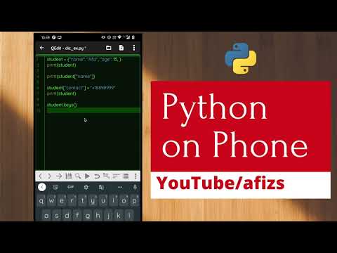 Python Programming On Phone 10 Dictionaries In Python