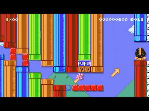 A Colorful Run [20secs] by Yuni007 - Super Mario Maker 2 - No Commentary 1bz